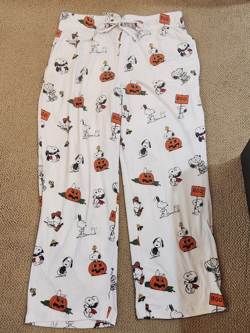 Women's Halloween Snoopy Pajama Pants Size XL